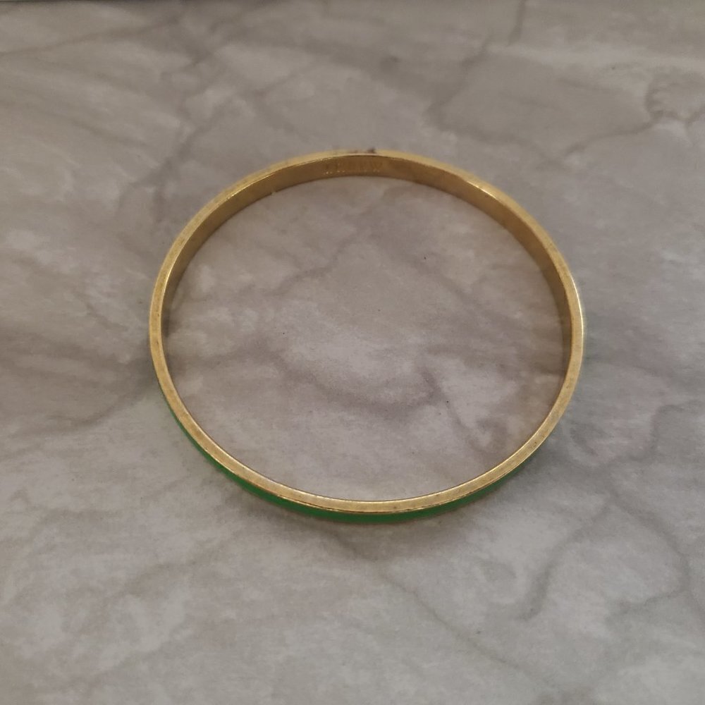 💚 Vintage Y2k 00s 2000's J. Crew Bright Spring Green Skinny Bangle 💚 - Picture 7 of 9